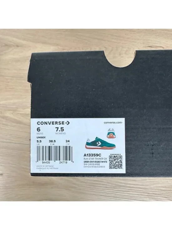 ⭐Converse Run Star Trainer Ox 7.5 Women Shoes Suede Green Casual Sneaker A13359C - Picture 8 of 15